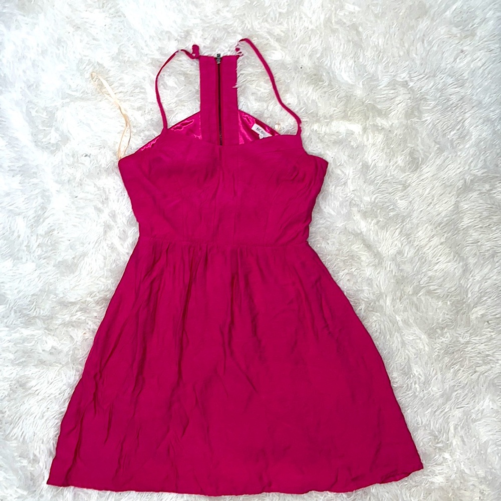 BCBGeneration Pink Midi Skater Dress 6